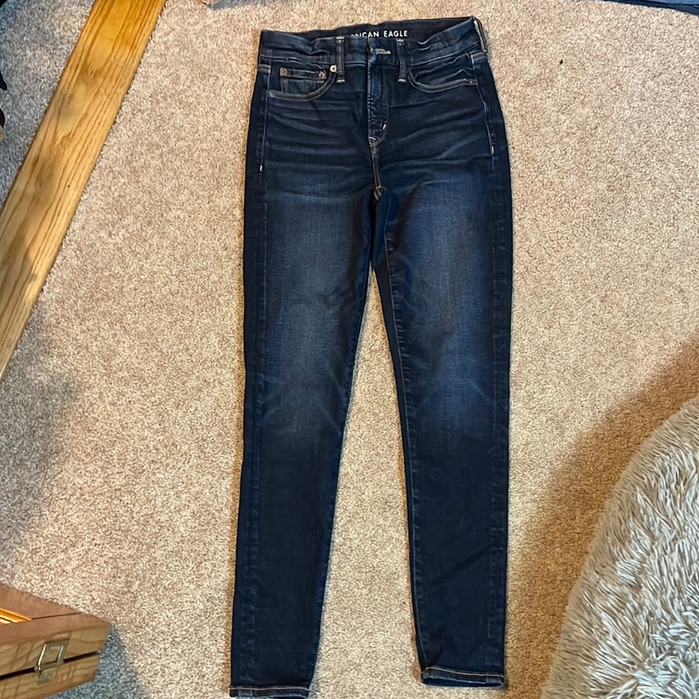 Hi-Rise Jean jegging. Very good condition. Dark blue